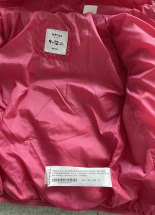 Куртка очень весна розовая малиновая синтепон для девочки двойни близняшек9 фото