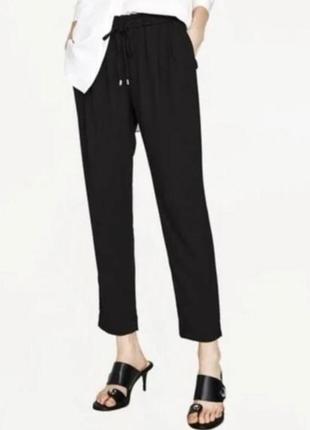 Чорні штани zara, брюки zara