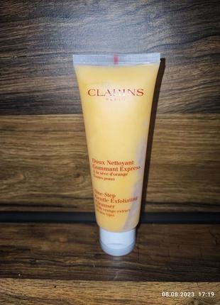 Очищувальний пінистий крем з відлущувальним ефектом clarins one-step gentle exfoliating cleanser для всіх типів шкіри, 125 мл