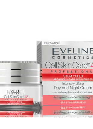 Дневной и ночной крем 45+ eveline cosmetics cell skin care professional