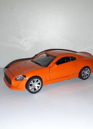 Машинка іграшкова ford mondeo автосвіт інерційний 1:32 помаранчевий