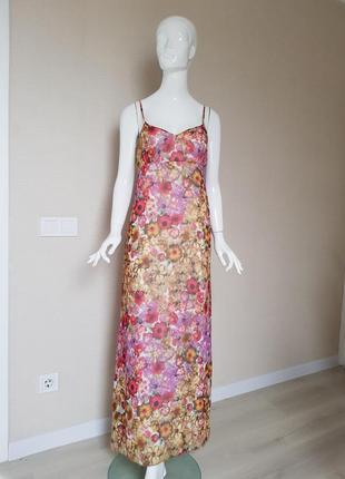 Красивое цветочное длинное платье от asos1 фото