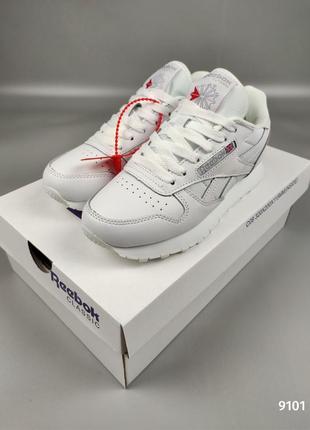 Reebok classic all white9 фото