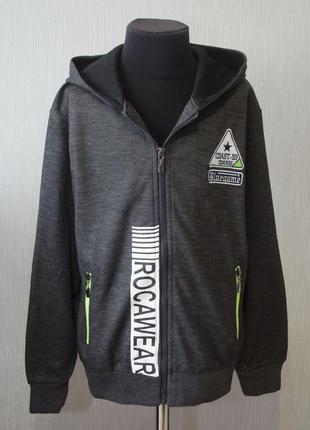 Крутая спортивная кофта greace на молнии с яркими вставками на молнии