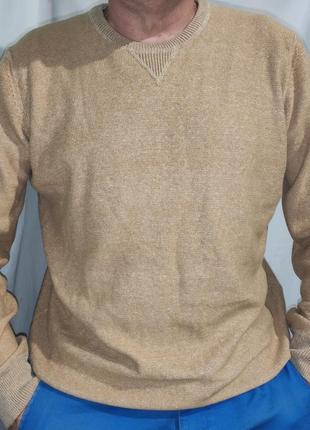 Стильная фирменная кофта свитер шерсть лавы катон бренд m&amp;s.хл1 фото