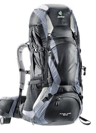 Рюкзак туристичний трекінговий deuter futura vario 60 л (50+10 л) 34314 7490 black/titan