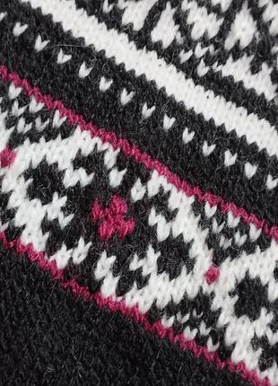 🖤🤍 теплый шарф с бахромой7 фото