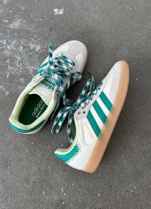 Мужские кроссовки scarlet adidas samba x walles bonner green 40-41-42-43-44
