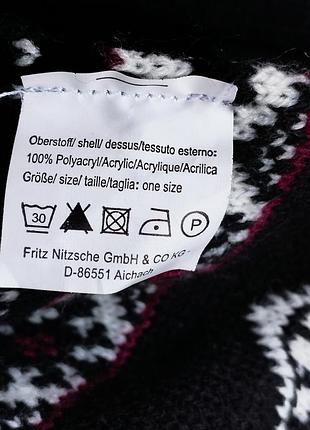 🖤🤍 теплый шарф с бахромой8 фото