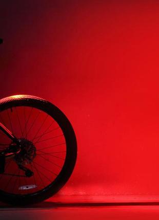 Велосипедний габарит мигалка police акумуляторна різнокольоровий + ліхтар задній стоп вело ліхтар8 фото