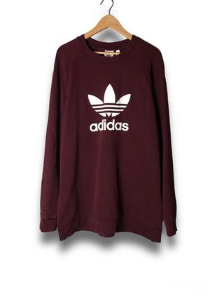 Adidas trefoil sweatshirt подовжений світшот nike reebok puma