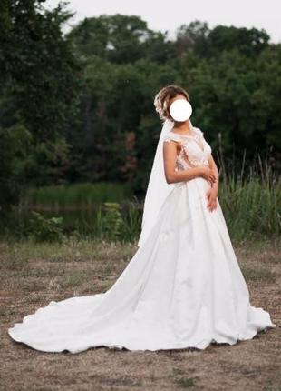 Весільна сукня esma. виробництво франція.4 фото