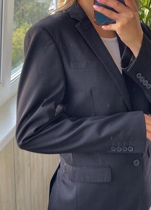 Базовый черный пиджак с мужского плеча 1+1=36 фото