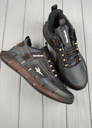 tenis reebok hiit masculino cinza preto thermo gray orange2 фото