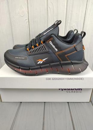 Reebok zig kinetica thermo gray orange10 фото