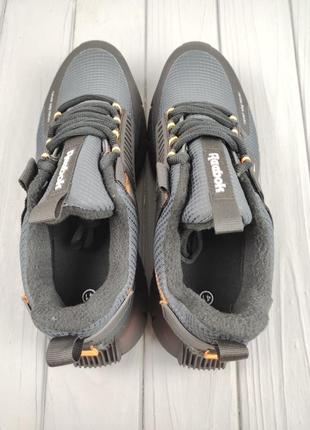 tenis reebok hiit masculino cinza preto thermo gray orange5 фото