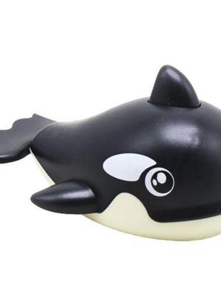 Заводная игрушка для ванны "кит" (черный)