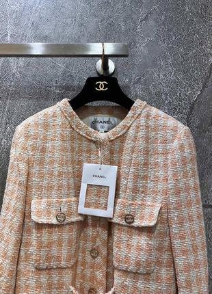 Жакет пиджак твидовый в стиле chanel8 фото
