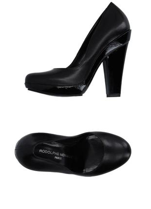 Rodolphe menudier чорні стильні туфлі р 39-401 фото