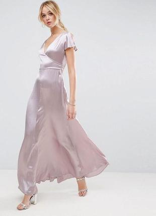Скидка ‼️🔥‼️ роскошное сатиновое макси платье premium линейки от asos