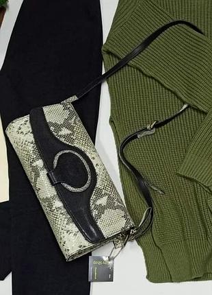 ✅сумка/клатч/ зміїний принт/eterno