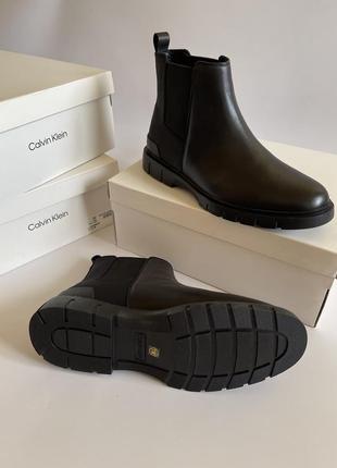 Ботинки челси calvin klein (модель move leather boot) 45 размер2 фото