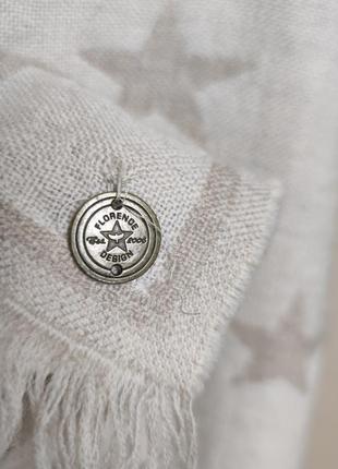Шерстяной woolmark палантин шарф florence design /3968/4 фото