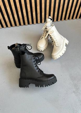 Удобные и стильные зимние ботинки из натуральной кожи6 фото