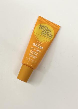 Солнцезащитный бальзам для губ bondi sands sunscreen lip balm spf50+ tropical mango, 10g