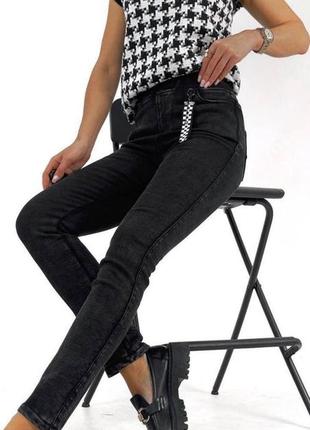 Жіночі джинси скінні 01/ 00/ мр 169 теплі джегінси на флісі (25, 26, 27 розміри )3 фото