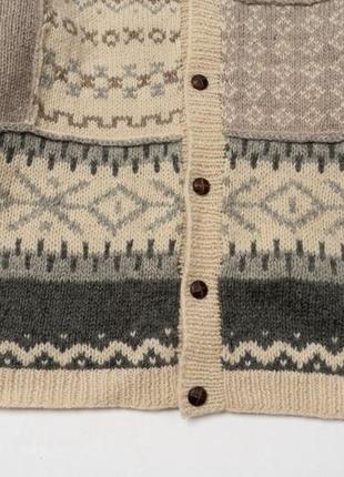Jachpot by carli gry vintage wool cardigan  чоловічий светр кардиган3 фото