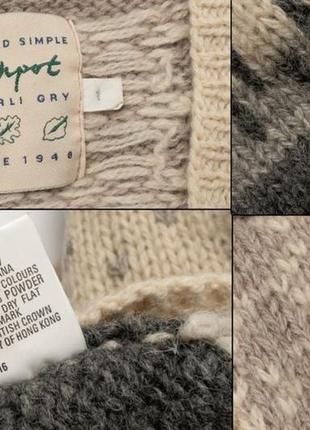 Jachpot by carli gry vintage wool cardigan  чоловічий светр кардиган9 фото