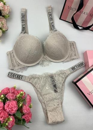 Комплект мереживний нижньої білизни victoria's secret5 фото