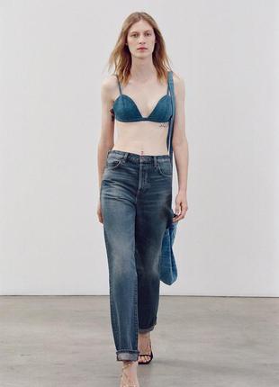 Zara джинси zw loose low rise 44р 100% бавовна