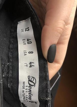 Чёрная джинсовая юбка8 фото
