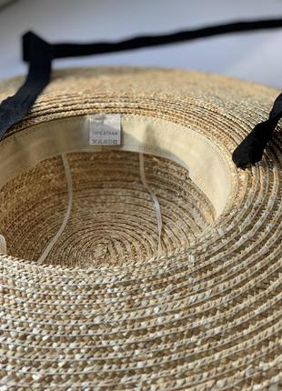 Соломенная шляпа с большими полями3 фото