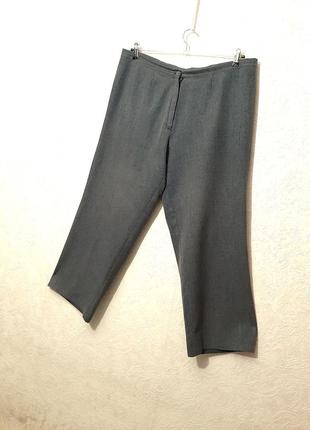 Штаны баталы брюки серые классика большой размер 56-58-60 женские + нюанс3 фото
