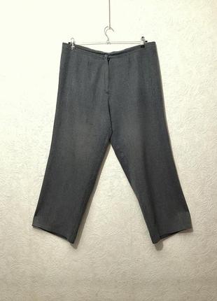 Штаны баталы брюки серые классика большой размер 56-58-60 женские + нюанс2 фото
