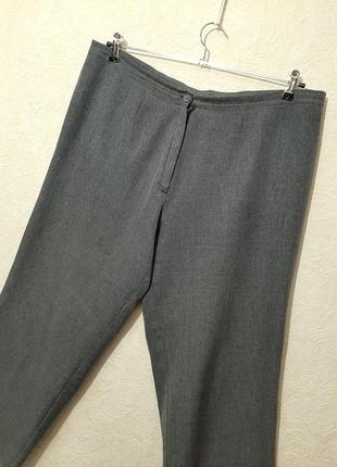 Штаны баталы брюки серые классика большой размер 56-58-60 женские + нюанс4 фото