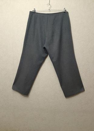 Штаны баталы брюки серые классика большой размер 56-58-60 женские + нюанс5 фото