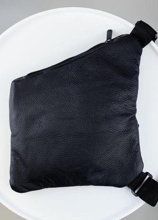 Сумка-слинг мужская из натуральной кожи. сумка через плечо (сумка мессенджер, барсетка). люкс4 фото