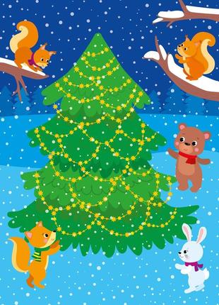 Святкові наліпки-прикрашалки - новорічна ялинка ула2 фото