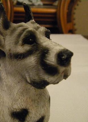 Статуэтка собака немецкий дог полимер чехословакия6 фото