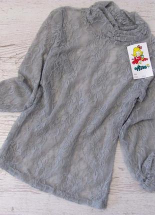 Детский кружевной гольф р. 122,128.