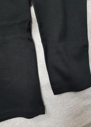 Реглан базовий чорний футболка з довгим рукавом світшот щільний бавовна3 фото