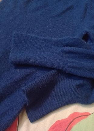 Мягкая брендовая кофточка/пуловер/джампер брендовая синего цвета8 фото