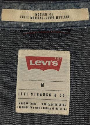 Мужская джинсовая рубашка levi's | levis5 фото