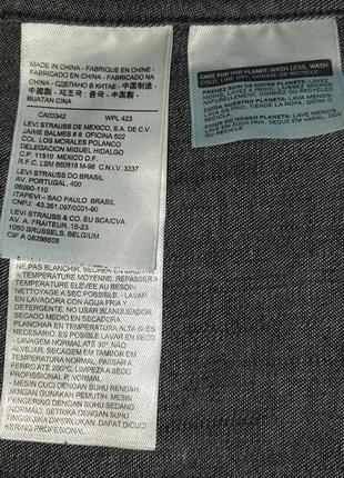 Мужская джинсовая рубашка levi's | levis6 фото