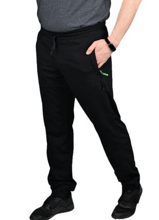 Однотонні чоловічі трикотажні спортивні штани-брюки повсякденні2 фото