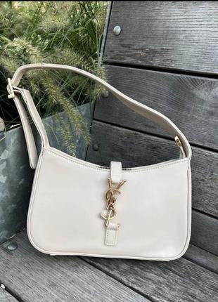 Сумочка yves saint laurent hobo milk